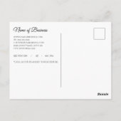 Professional Simple Yellow Appointinder Briefkaart (Achterkant)