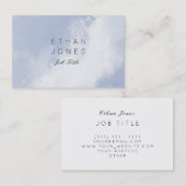 Professional Sky Blue Modern - Abstract patroon Visitekaartje (Voorkant / Achterkant)