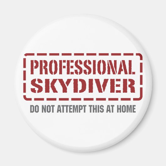 Professional Skydiver Magneet (Voorkant)