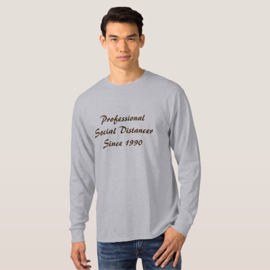 Professional Social Distancer T-shirt (Voorkant volledig)