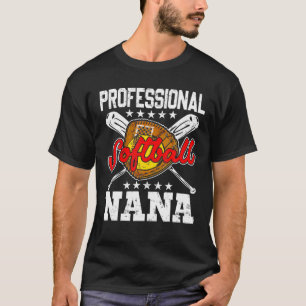Professional Softball Nana Happy Moederdag Soft T-shirt