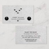 Professional Sound Engineer Music DJ Controller Bu Visitekaartje (Voorkant / Achterkant)