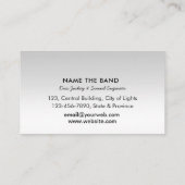 Professional Sound Engineer Music DJ Controller Bu Visitekaartje (Achterkant)