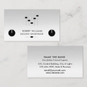 Professional Sound Engineer Music DJ Controller Bu Visitekaartje (Voorkant / Achterkant)