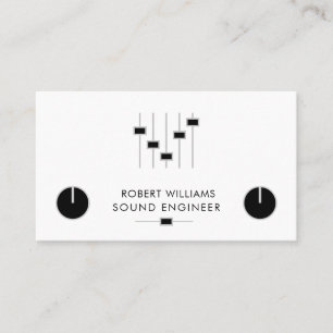 Professional Sound Engineer Music DJ Controller Visitekaartje