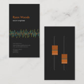 Professional Sound Engineer Visitekaartje (Voorkant / Achterkant)