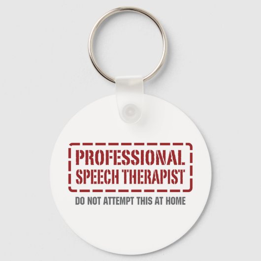 Professional Speech Therapist Sleutelhanger (Voorkant)