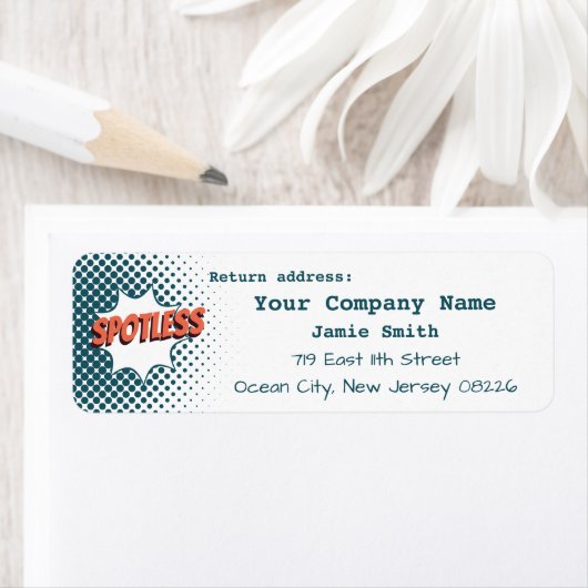 Professional Spotless Cleaning Service Business Etiket (Insitu)