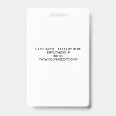 Professional Staff Custom Business Logo Employee Badge (Achterkant)