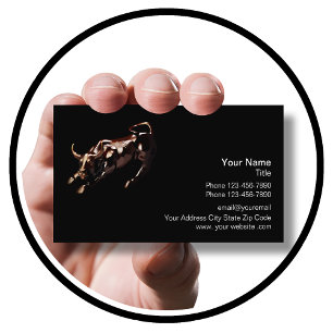 Professional Stock Trader Wall Street Bull Visitekaartje