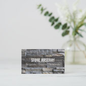 Professional Stone Masonry Business Card Design Visitekaartje (Staand voorkant)