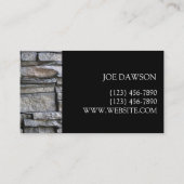 Professional Stone Masonry Business Card Design Visitekaartje (Achterkant)