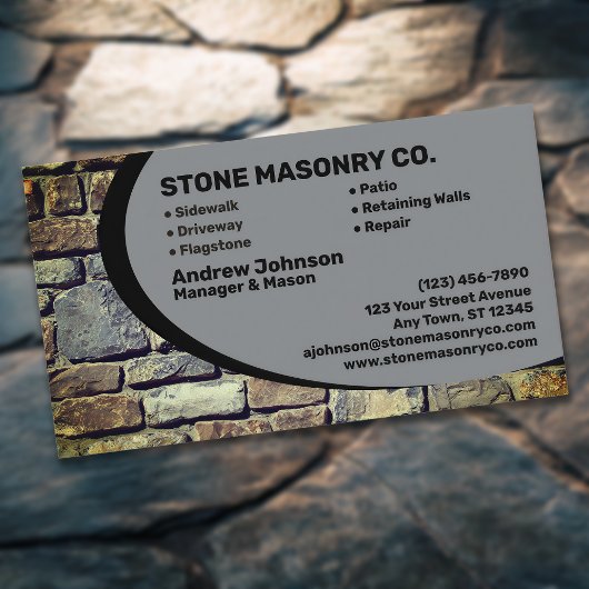 Professional Stone Masonry Company Visitekaartje
