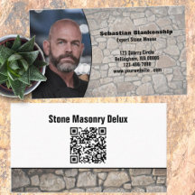 Professional Stone Wall aangepaste QR-code voor fo