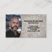 Professional Stone Wall aangepaste QR-code voor fo Visitekaartje (Achterkant)