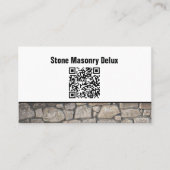 Professional Stone Wall aangepaste QR-code voor fo Visitekaartje (Voorkant)