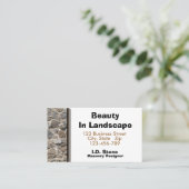 Professional Stonemason Natural Wall Foto Visitekaartje (Staand voorkant)