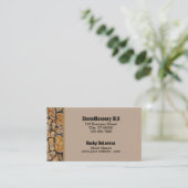 Professional Stonemason Rustic Rock Border Visitekaartje (Staand voorkant)