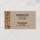 Professional Stonemason Rustic Rock Border Visitekaartje (Voorkant)