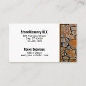 Professional Stonemason Rustic Rock Border Visitekaartje (Voorkant)