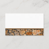 Professional Stonemason Rustic Rock Border Visitekaartje (Achterkant)