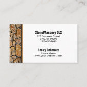 Professional Stonemason Rustic Rock Border Visitekaartje (Voorkant)