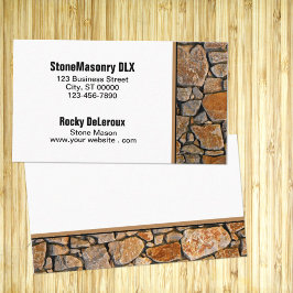 Professional Stonemason Rustic Rock Border Visitekaartje