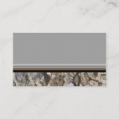Professional Stonemason Rustic Rock Border Visitekaartje (Achterkant)