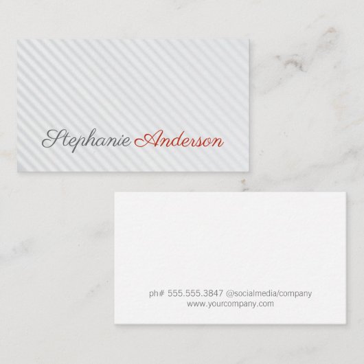 Professional | Stripes Visitekaartje (Voorkant / Achterkant)