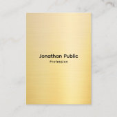 Professional Stylish Faux Gold Template Visitekaartje (Voorkant)