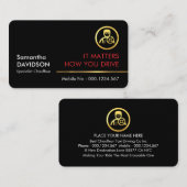 Professional Stylish Gold Handyman Tools Line Visitekaartje (Voorkant / Achterkant)