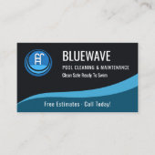 Professional Swimming Pool Maintenance Company Visitekaartje (Voorkant)