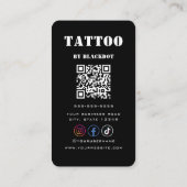 Professional Tattooist Tattoo Studio Tattoo Shop Visitekaartje (Achterkant)