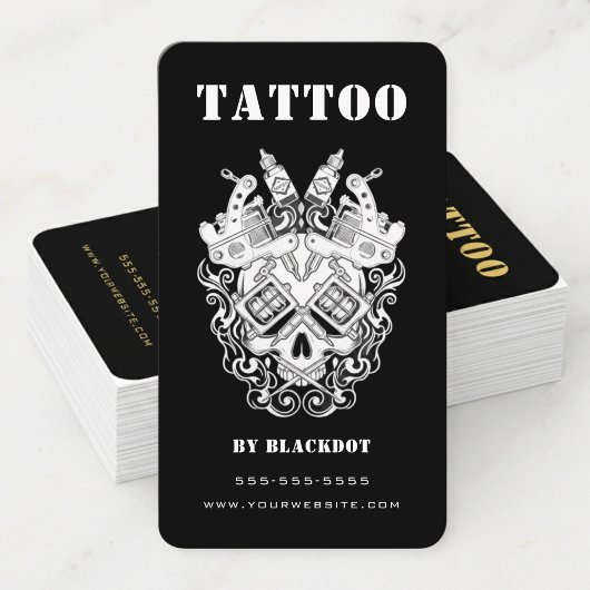 Professional Tattooist Tattoo Studio Tattoo Shop Visitekaartje