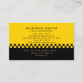 Professional Taxi Service  Visitekaartje (Achterkant)