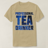 Professional Tea Drinker blue T-shirt (Design voorkant)