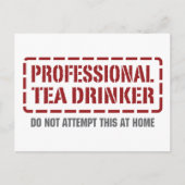 Professional Tea Drinker Briefkaart (Voorkant)