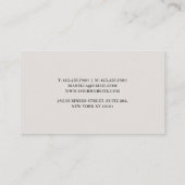 Professional Teal Gold Abstract Modern Visitekaartje (Achterkant)