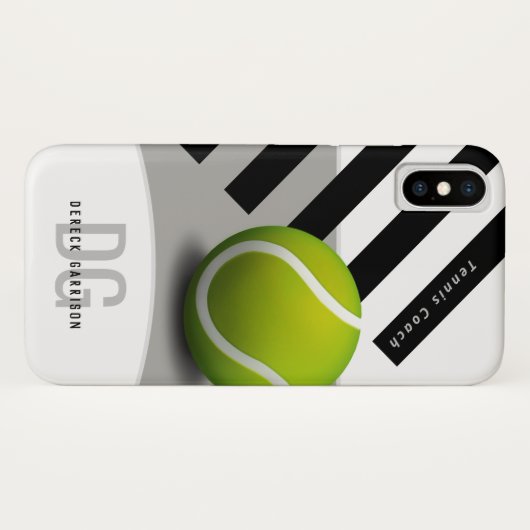 Professional Tennis Coach | Initialen Case-Mate iPhone Case (Achterkant (horizontaal))