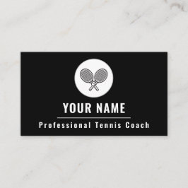 Professional Tennis Coach Instructor Country Club Visitekaartje
