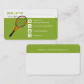 Professional Tennis Coach | Meestersport Visitekaartje (Voorkant / Achterkant)
