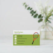 Professional Tennis Coach | Meestersport Visitekaartje (Staand voorkant)