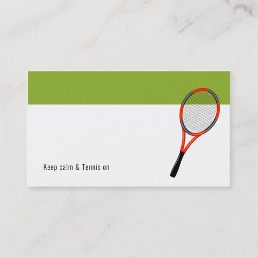 Professional Tennis Coach | Meestersport Visitekaartje (Achterkant)