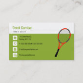 Professional Tennis Coach | Meestersport Visitekaartje (Voorkant)