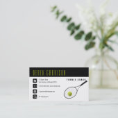 Professional Tennis Coach | Tennis Racket Visitekaartje (Staand voorkant)