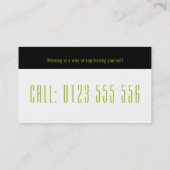 Professional Tennis Coach | Tennis Racket Visitekaartje (Achterkant)