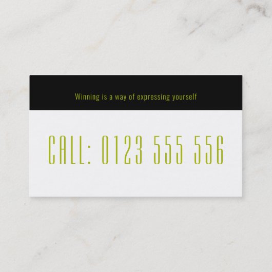 Professional Tennis Coach | Tennis Racket Visitekaartje (Achterkant)