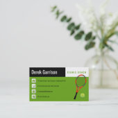 Professional Tennis Coach | Tennis Racket Visitekaartje (Staand voorkant)