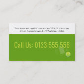 Professional Tennis Coach | Tennis Racket Visitekaartje (Achterkant)