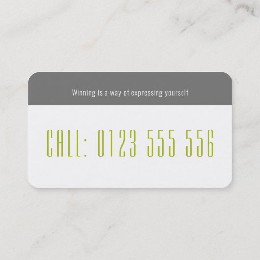 Professional Tennis Coach | Tennis Racket Visitekaartje (Achterkant)